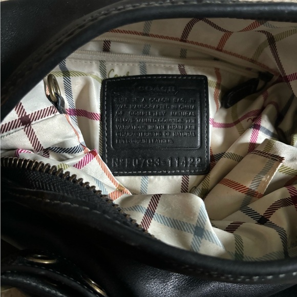 Coach Bleecker Tattersall Duffel Bucket Bag - Picture 5 of 6